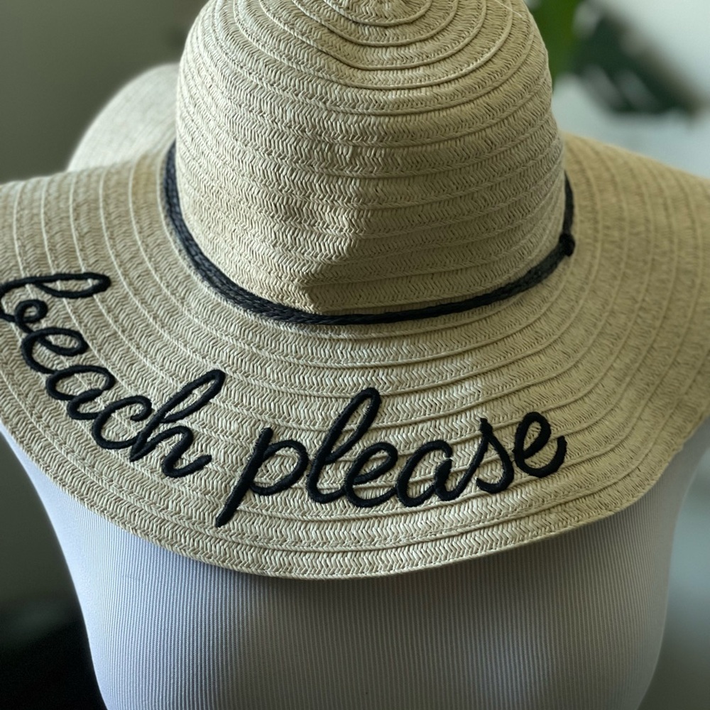 Beach Please Sun Hat Nwot View 2